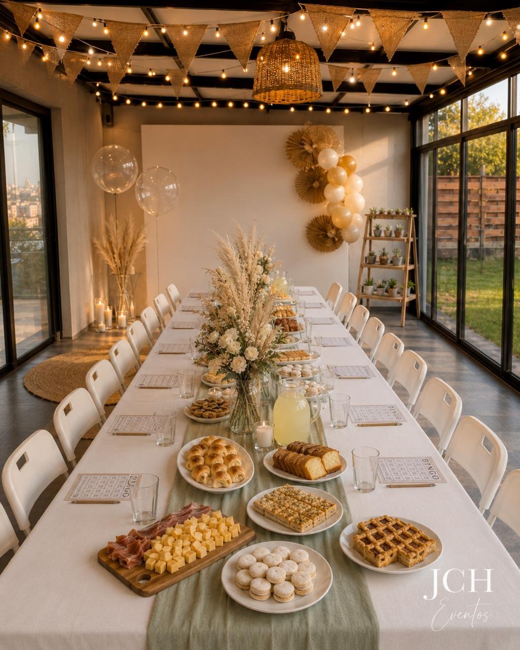 Detalles de la mesa JCH Eventos